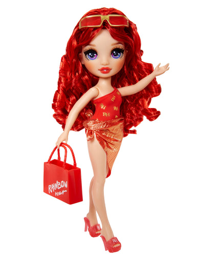 Rainbow High 11" Swim and Style Fashion Doll - Ruby with Red Curls