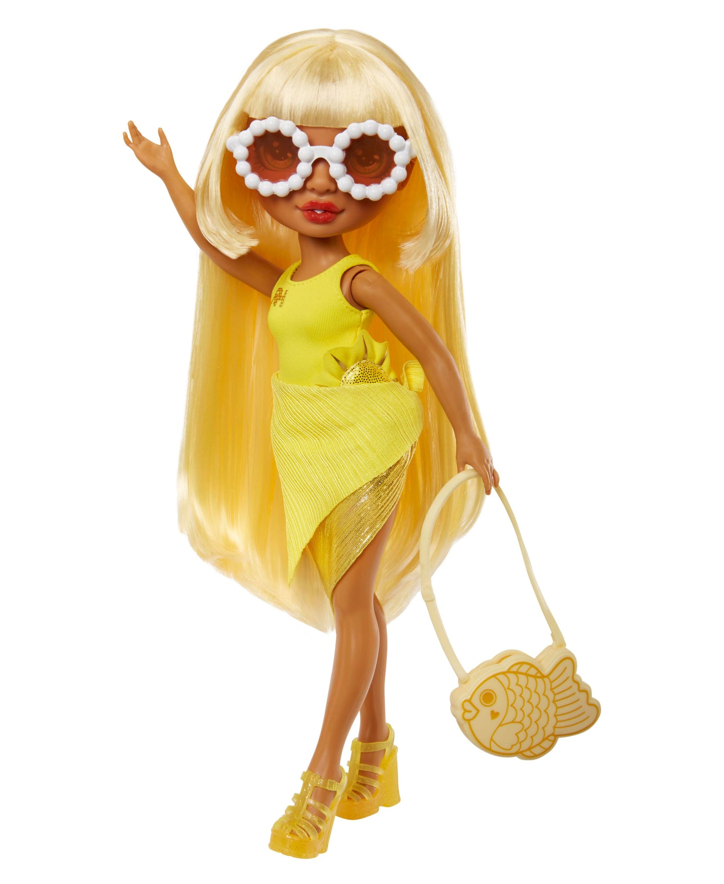 Rainbow High Swim and Style Fashion Doll - Sunny with Versatile Accessories