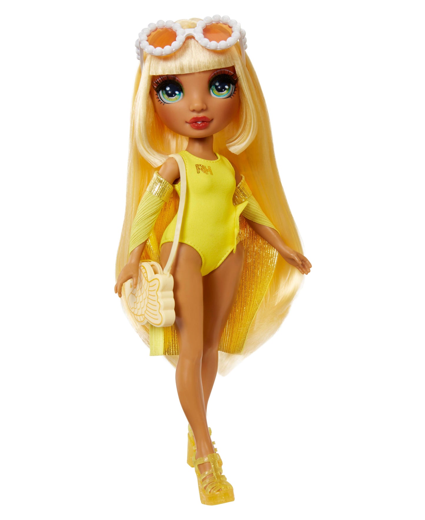 Rainbow High Swim and Style Fashion Doll - Sunny with Versatile Accessories