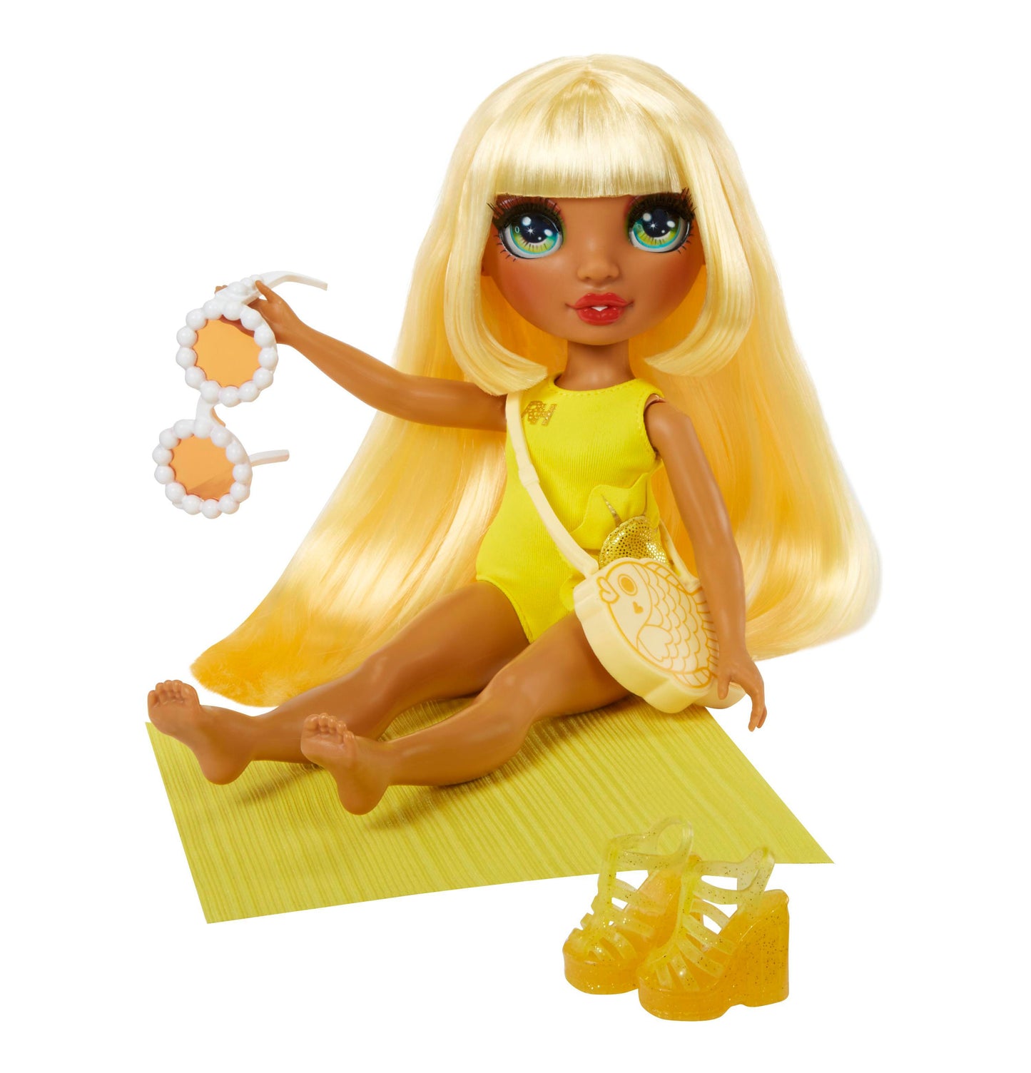 Rainbow High Swim and Style Fashion Doll - Sunny with Versatile Accessories