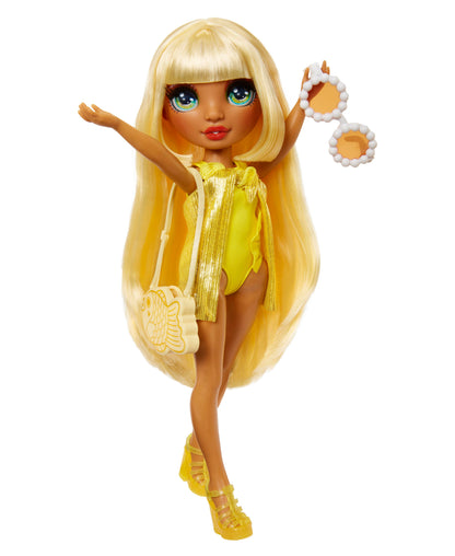 Rainbow High Swim and Style Fashion Doll - Sunny with Versatile Accessories