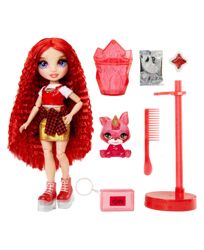 Rainbow High Classic Fashion Doll - Ruby Anderson with Slime Kit and Magical Pet