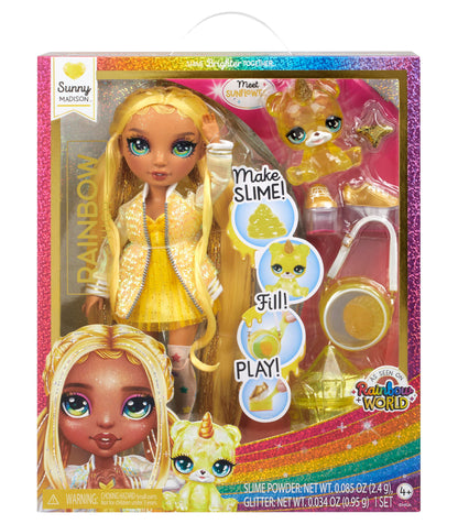 Rainbow High 11-inch Fashion Doll - Sunny Madison with Slime Kit