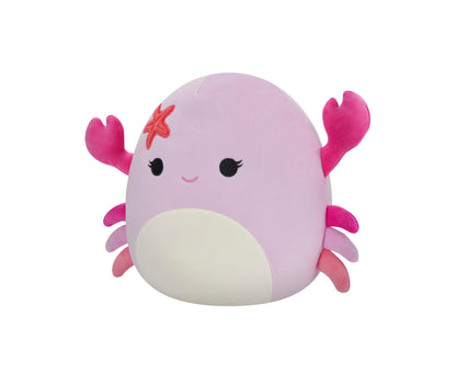 Squishmallows 8" Cailey Pink Crab with Starfish Pin Plush Toy