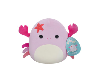 Squishmallows 8" Cailey Pink Crab with Starfish Pin Plush Toy