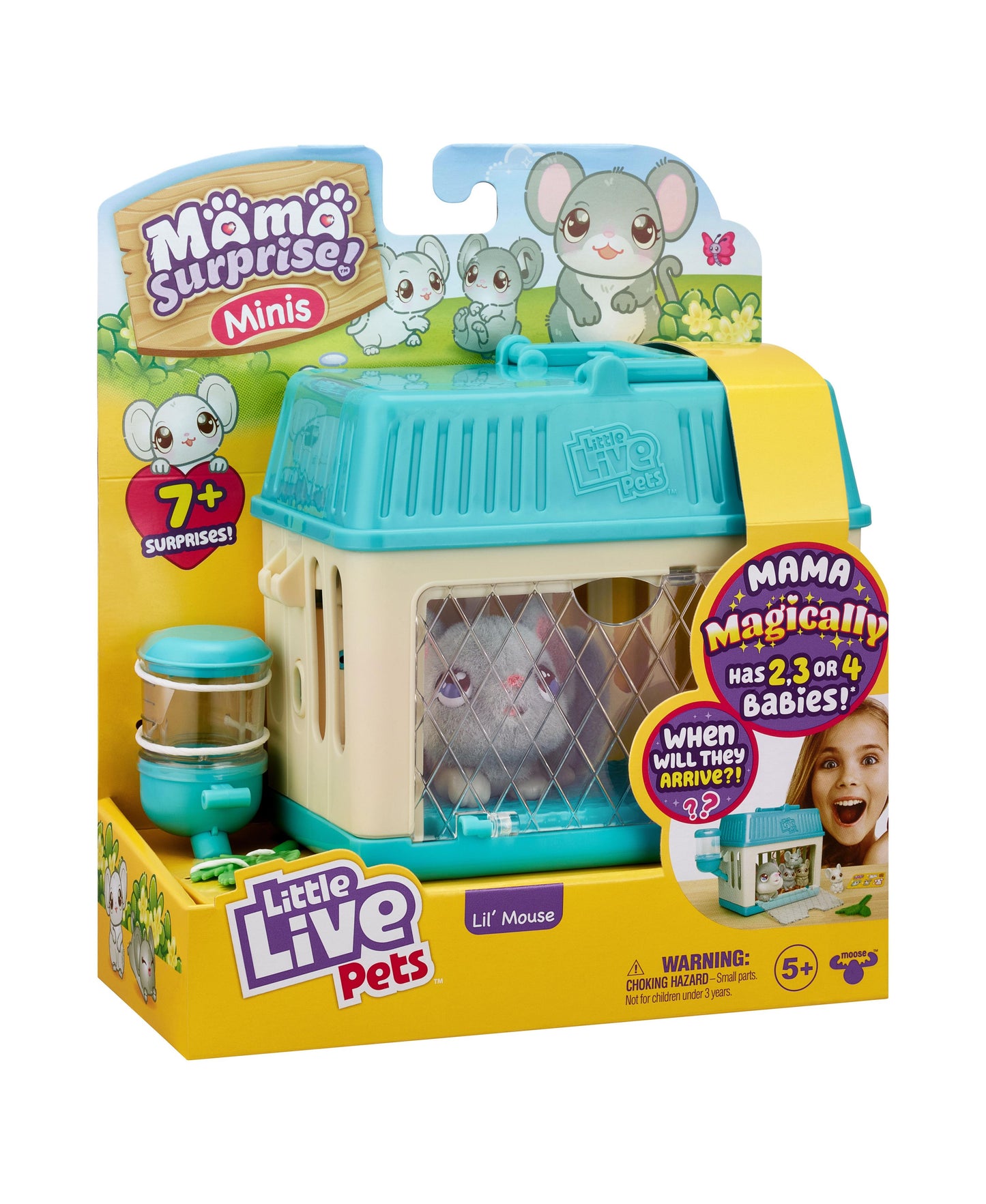 Little Live Pets Mama Surprise Minis - Interactive Lil' Mouse Playset