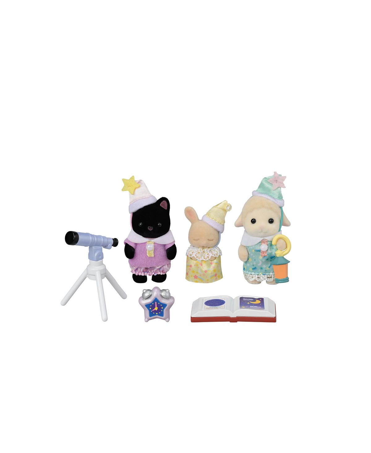 Calico Critters Nursery Friends Sleepover Party Trio Playset