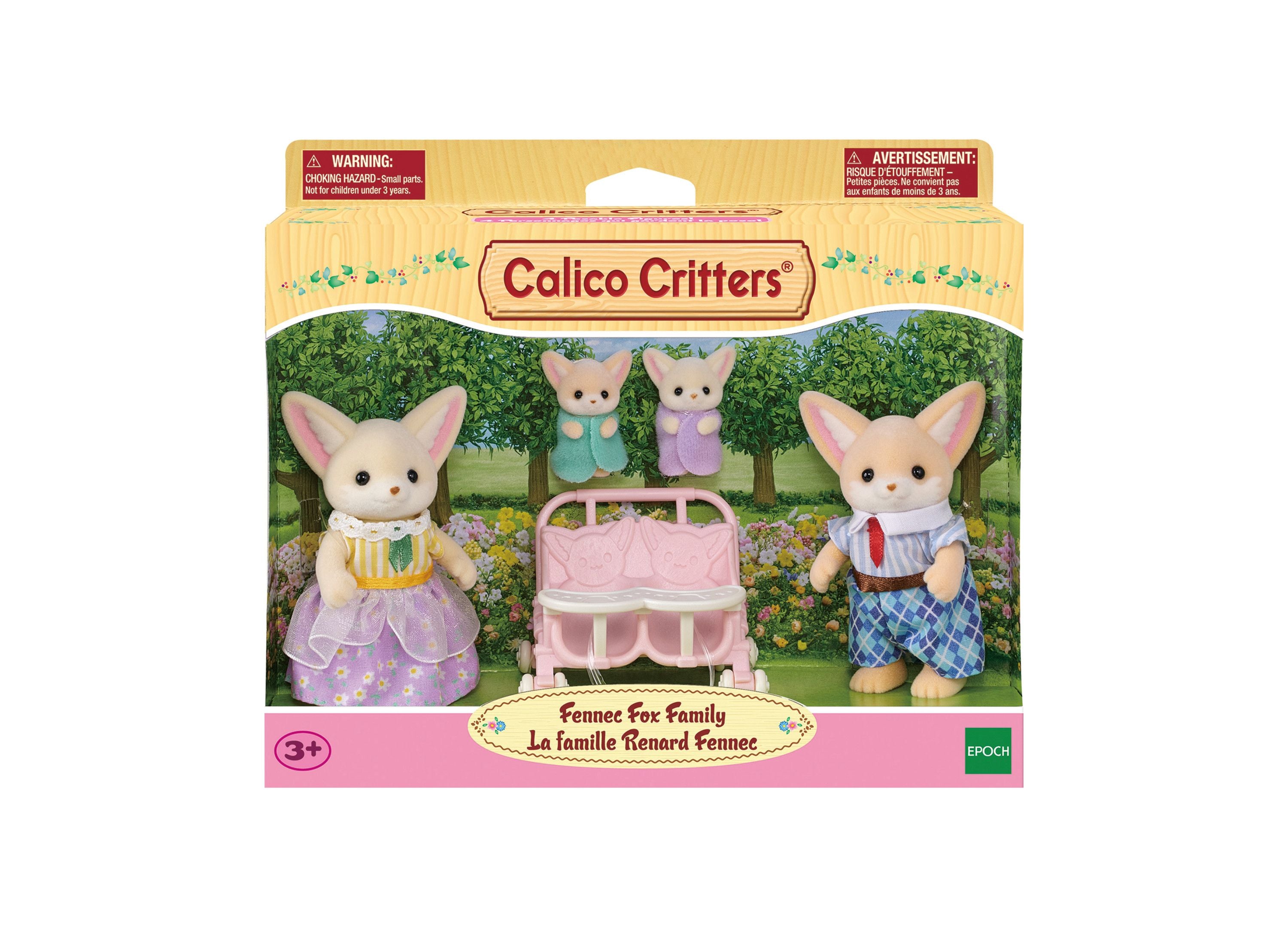 Calico Critters Fennec Fox Family Collectable Doll Figures Set of 4 Toys R Us