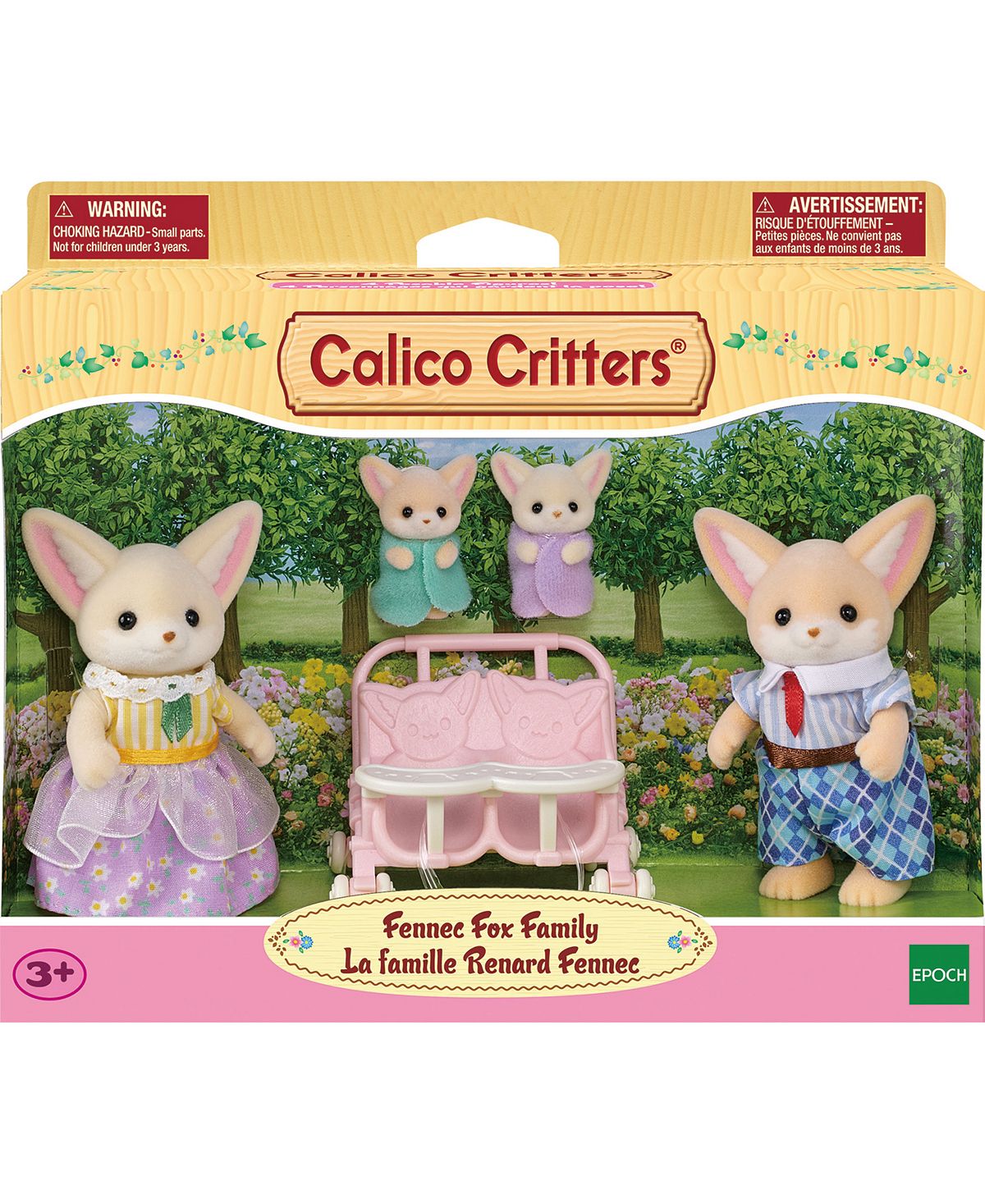 Calico Critters Fennec Fox Family - Collectable Doll Figures Set of 4