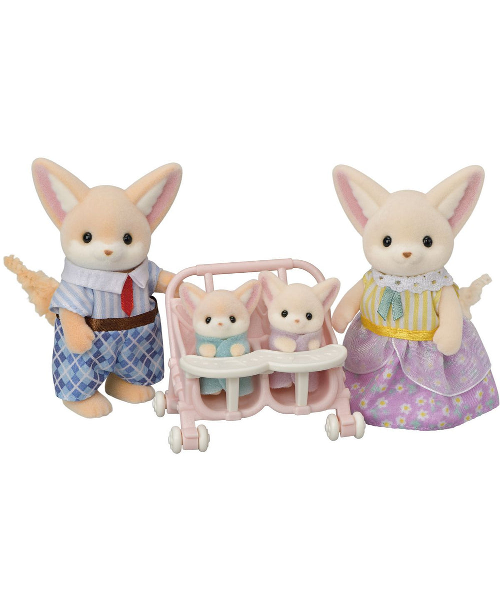 Calico Critters Fennec Fox Family - Collectable Doll Figures Set of 4