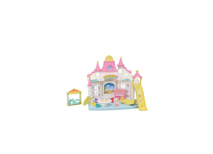 Calico Critters Sunny Castle Nursery Playset with Flora Rabbit Baby