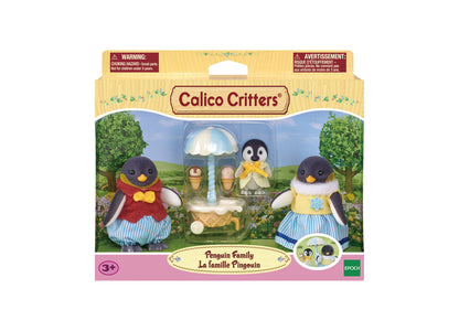 Calico Critters Waddle Penguin Family, 3-Piece Collectable Doll Set with Accessories