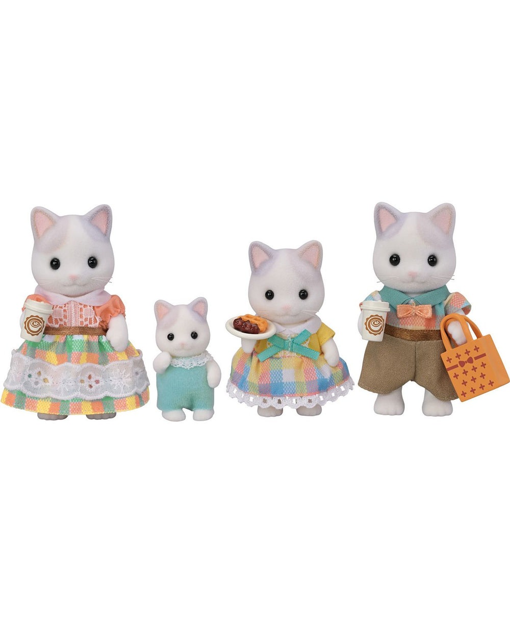 Calico Critters - Latte Cat Family Collectable Doll Figures, Set of 4