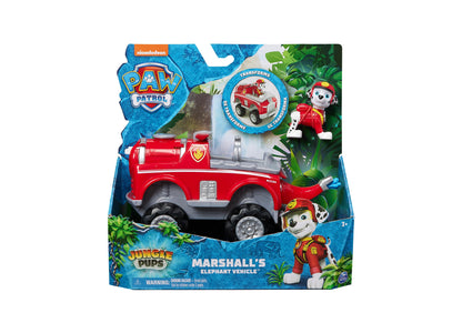 Paw Patrol Jungle Pups, Marshall Elephant Vehicle, Toy Truck with Collectible Action Figure