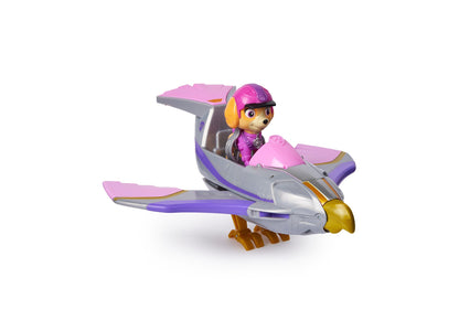 Paw Patrol Jungle Pups, Skye Falcon Vehicle, Toy Jet with Collectible Action Figure