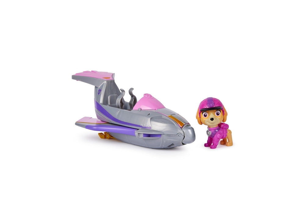 Paw Patrol Jungle Pups, Skye Falcon Vehicle, Toy Jet with Collectible Action Figure