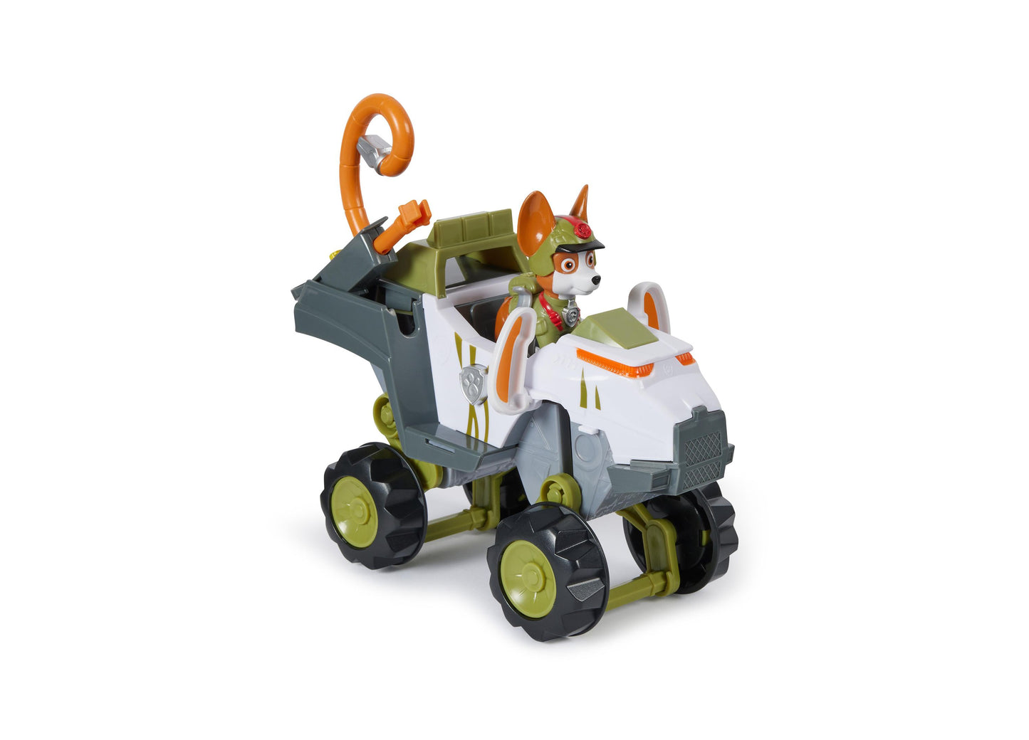 Paw Patrol Jungle Pups, Tracker's Monkey Vehicle, Toy Truck with Collectible Action Figure