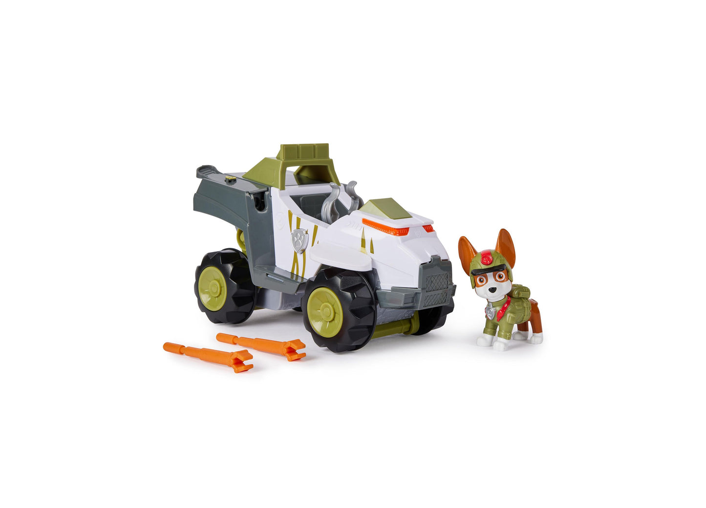 Paw Patrol Jungle Pups, Tracker's Monkey Vehicle, Toy Truck with Collectible Action Figure