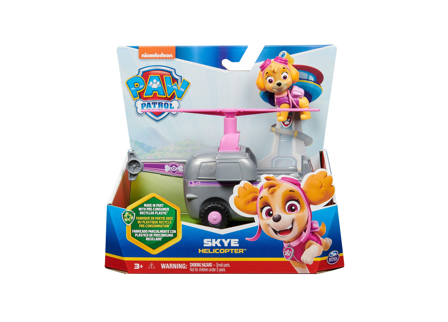 Paw Patrol, Skye's Helicopter, Toy Vehicle with Collectible Action Figure, Minded Kids Toys for Boys Girls Ages 3 and Up