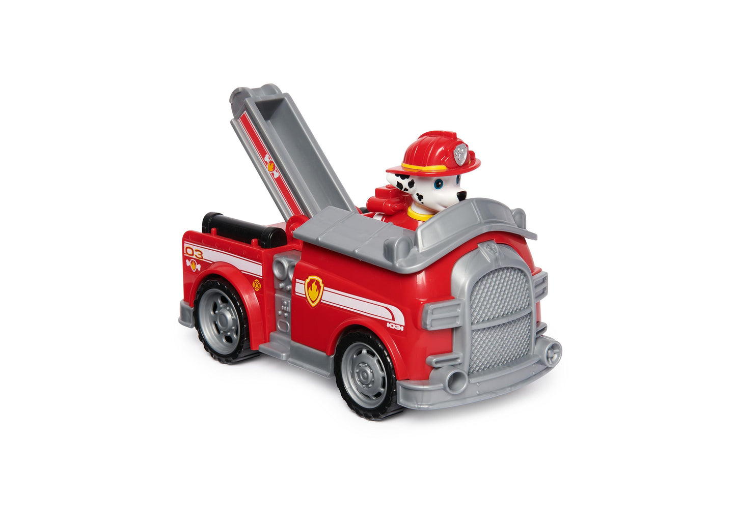 Paw Patrol, Marshall's Firetruck, Toy Truck with Collectible Action Figure, Minded Kids Toys for Boys Girls Ages 3 and Up