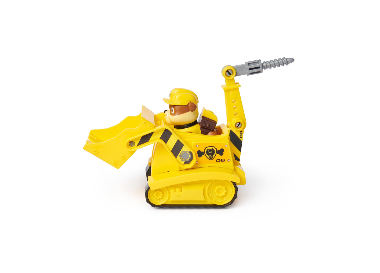 Paw Patrol, Rubble's Bulldozer, Toy Vehicle with Collectible Action Figure, Minded Kids Toys for Boys Girls Ages 3 and Up