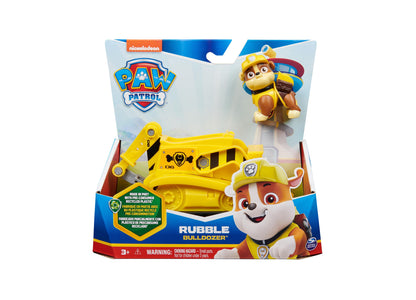 Paw Patrol, Rubble's Bulldozer, Toy Vehicle with Collectible Action Figure, Minded Kids Toys for Boys Girls Ages 3 and Up