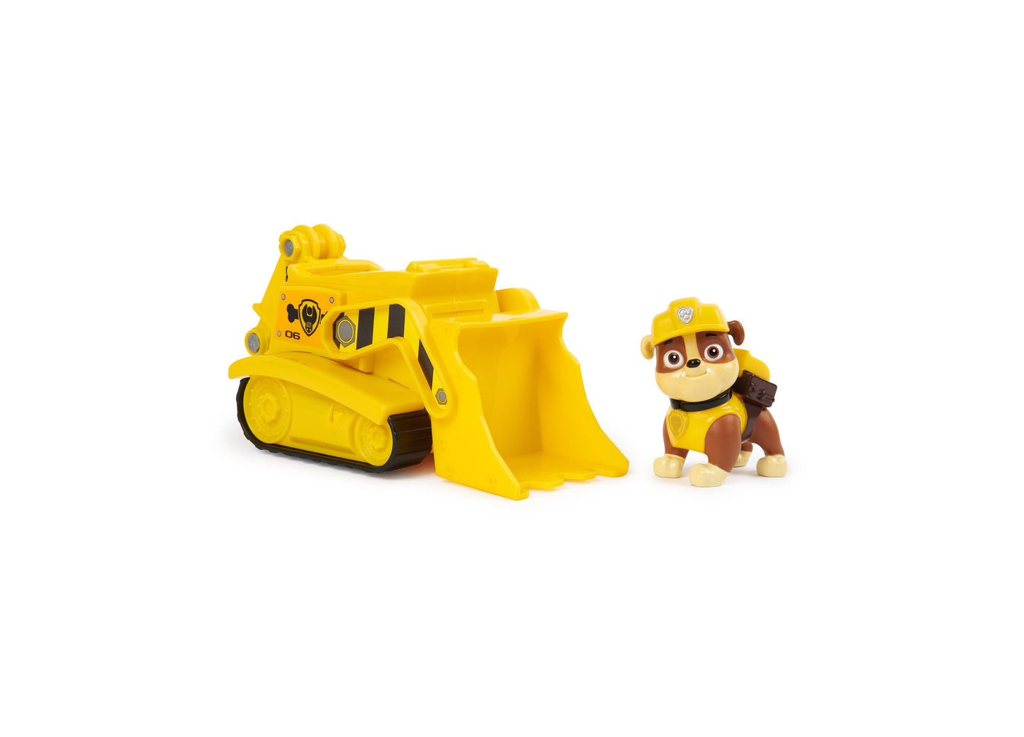 Paw Patrol, Rubble's Bulldozer, Toy Vehicle with Collectible Action Figure, Minded Kids Toys for Boys Girls Ages 3 and Up