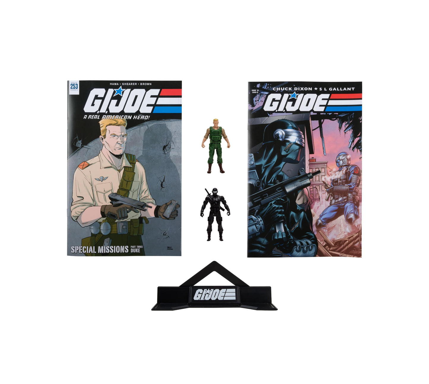 McFarlane Toys G.I. Joe Page Punchers 3in Action Figures - Duke and Snake Eyes