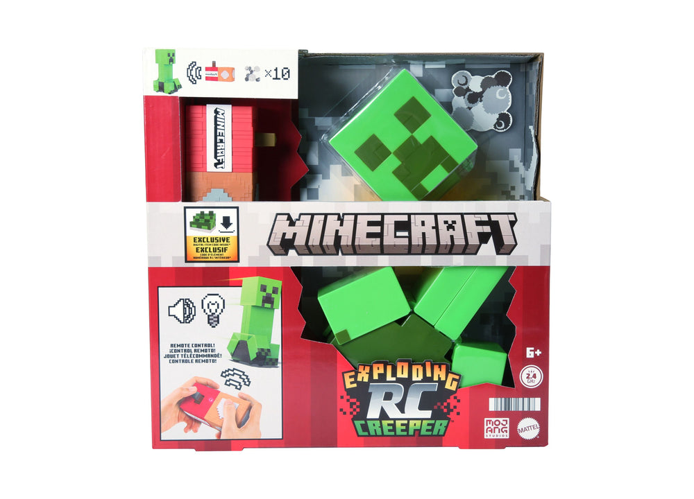 Minecraft RC Exploding Creeper - Pixelated Design - Green