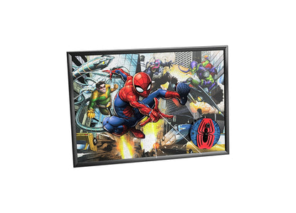 New Marvel Jigpetto Action Puzzle Spider-Man Over 428 Pieces 14" x 20".