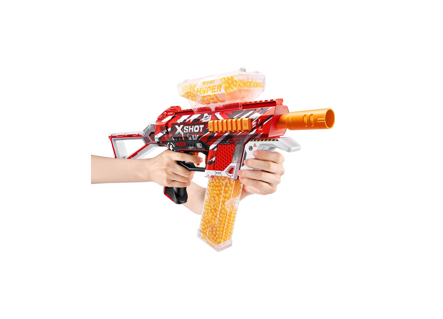 X-Shot Hyper Gel Trace Fire Blaster with 10,000 Pellets