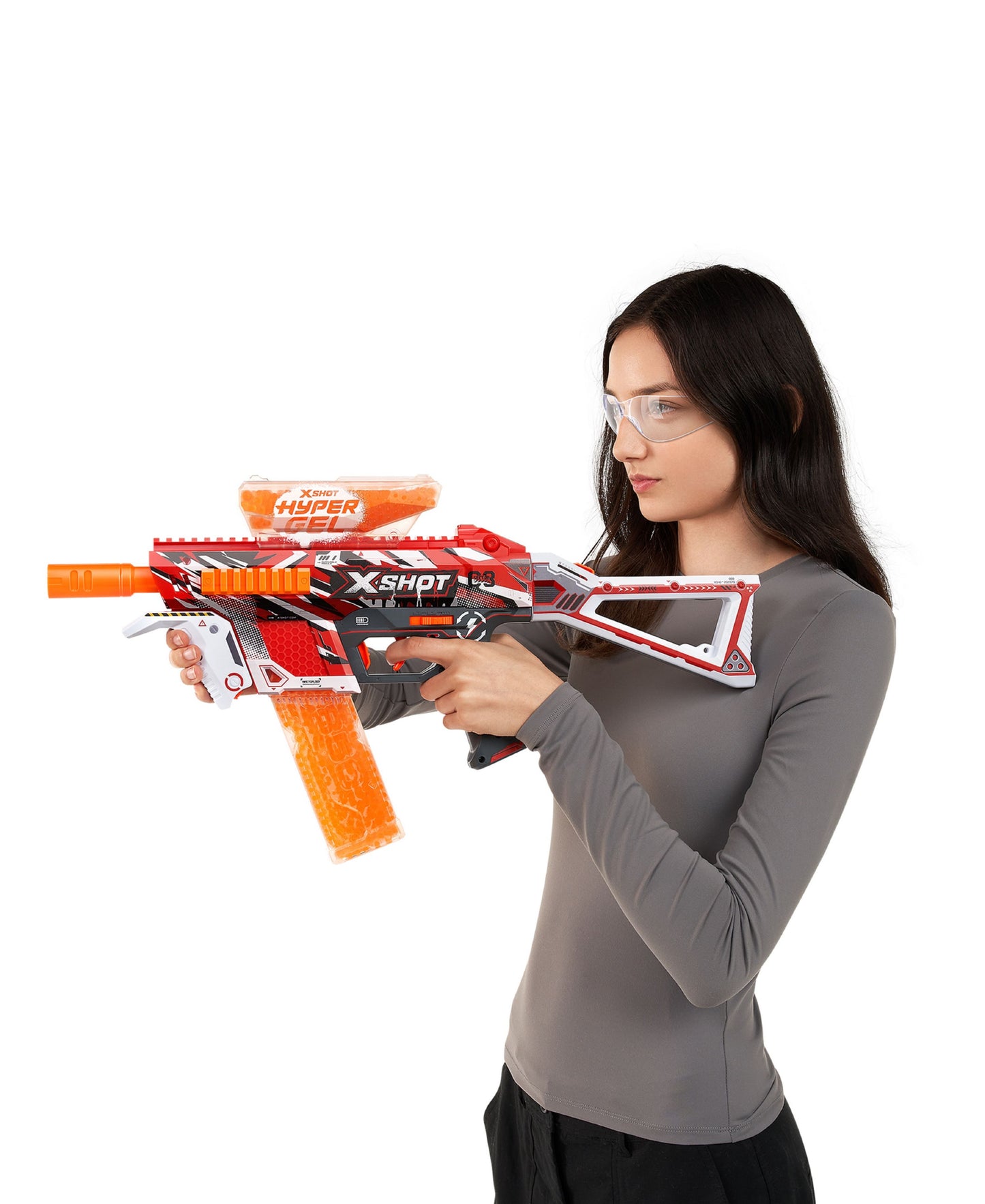 X-Shot Hyper Gel Trace Fire Blaster with 10,000 Pellets