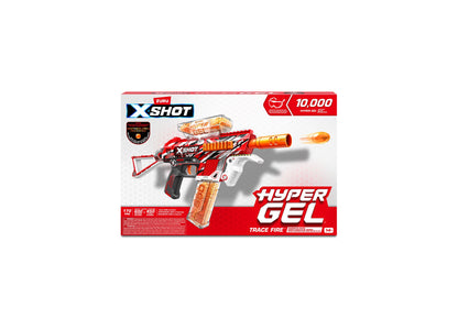 X-Shot Hyper Gel Trace Fire Blaster with 10,000 Pellets