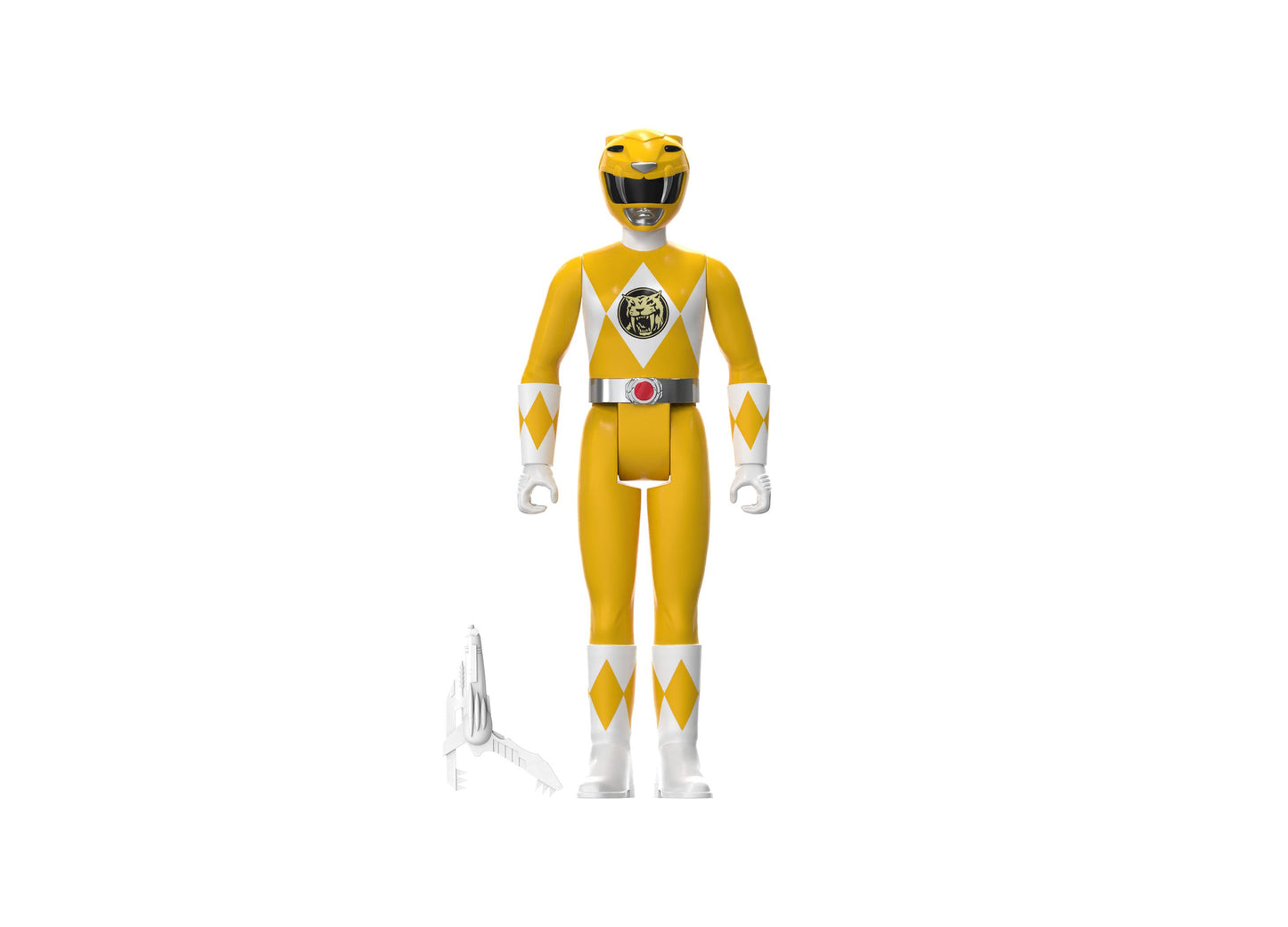 Power Rangers Reaction 3.75 inch Yellow Ranger Figure - SDCC 2023 Edition