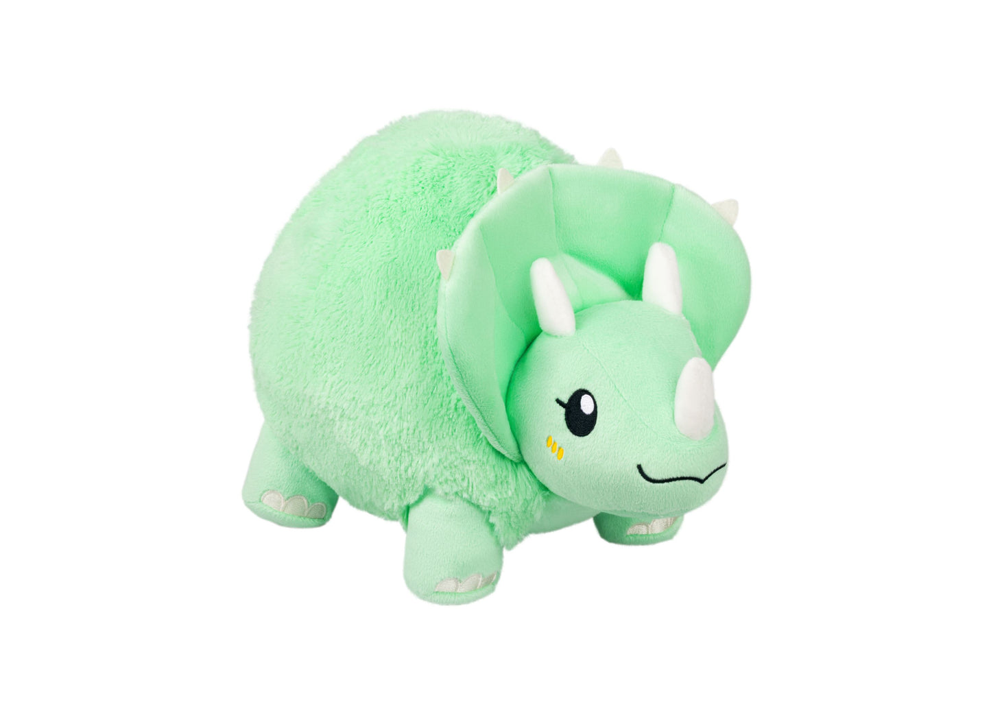 Cuddly Jurassic Giant: SQUISH TRICERATOPS Plush Toy