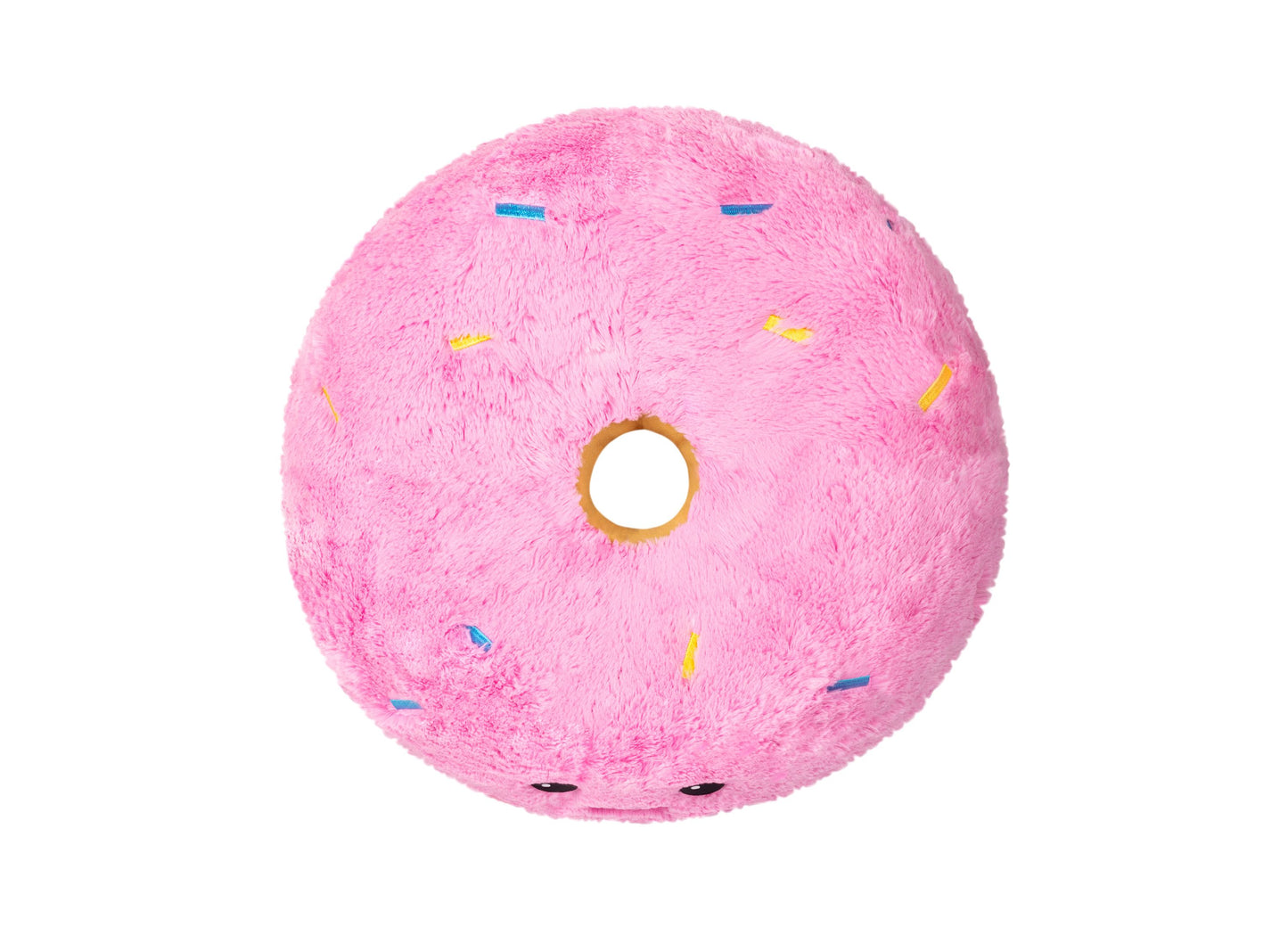 Squishable 16 Inch Plush Pink Donut - Cuddly Polyester Toy