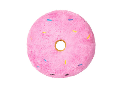 Squishable 16 Inch Plush Pink Donut - Cuddly Polyester Toy