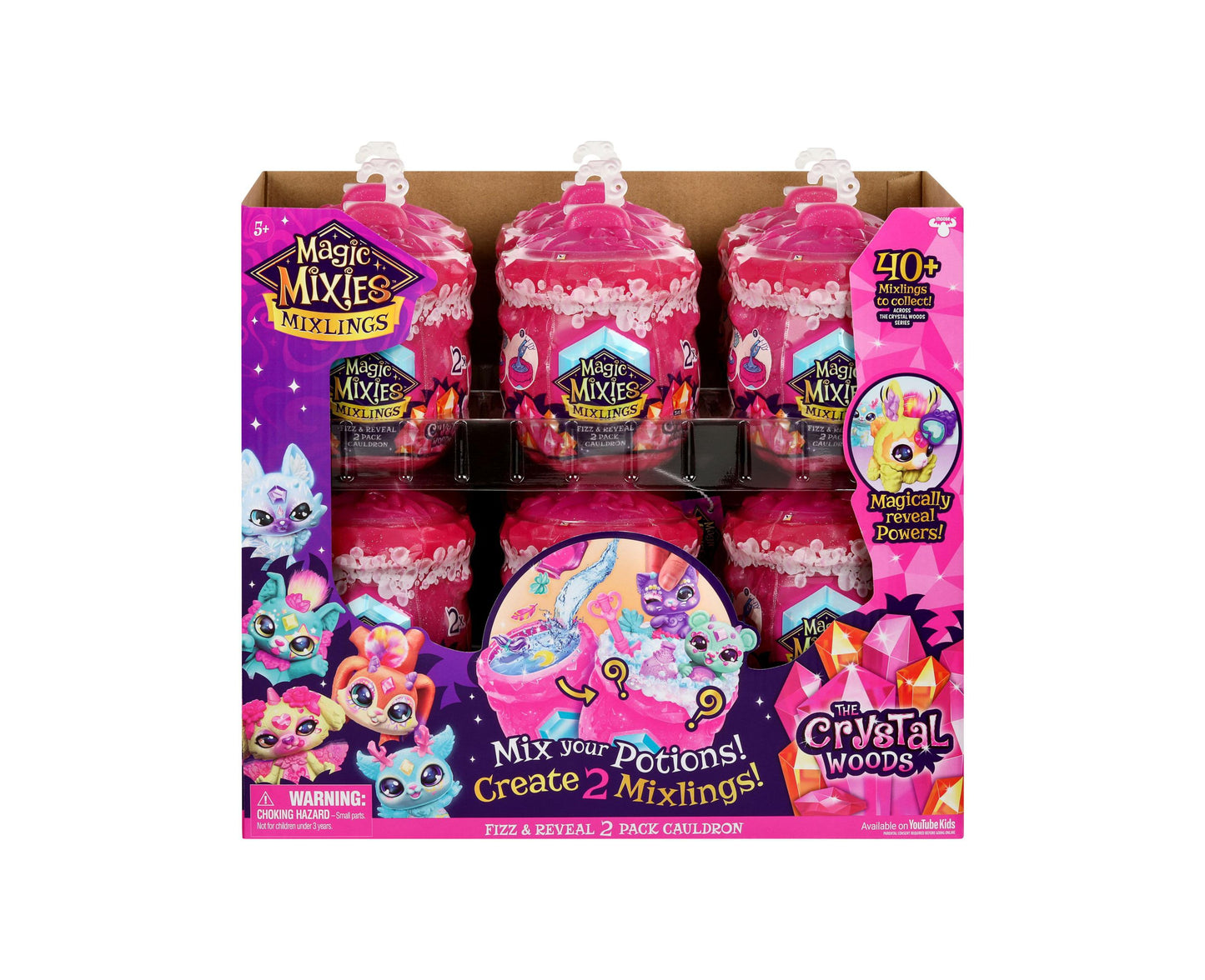 Magic Mixies Mixlings Fizz & Reveal S3 Blind Bag Cauldron Set (Colors/Styles May Vary)