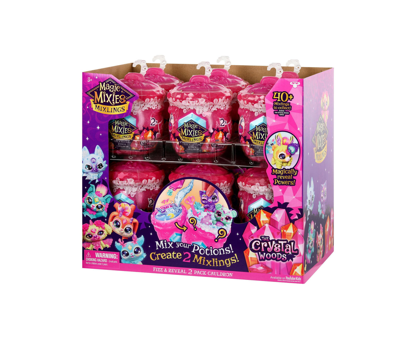 Magic Mixies Mixlings Fizz & Reveal S3 Blind Bag Cauldron Set (Colors/Styles May Vary)