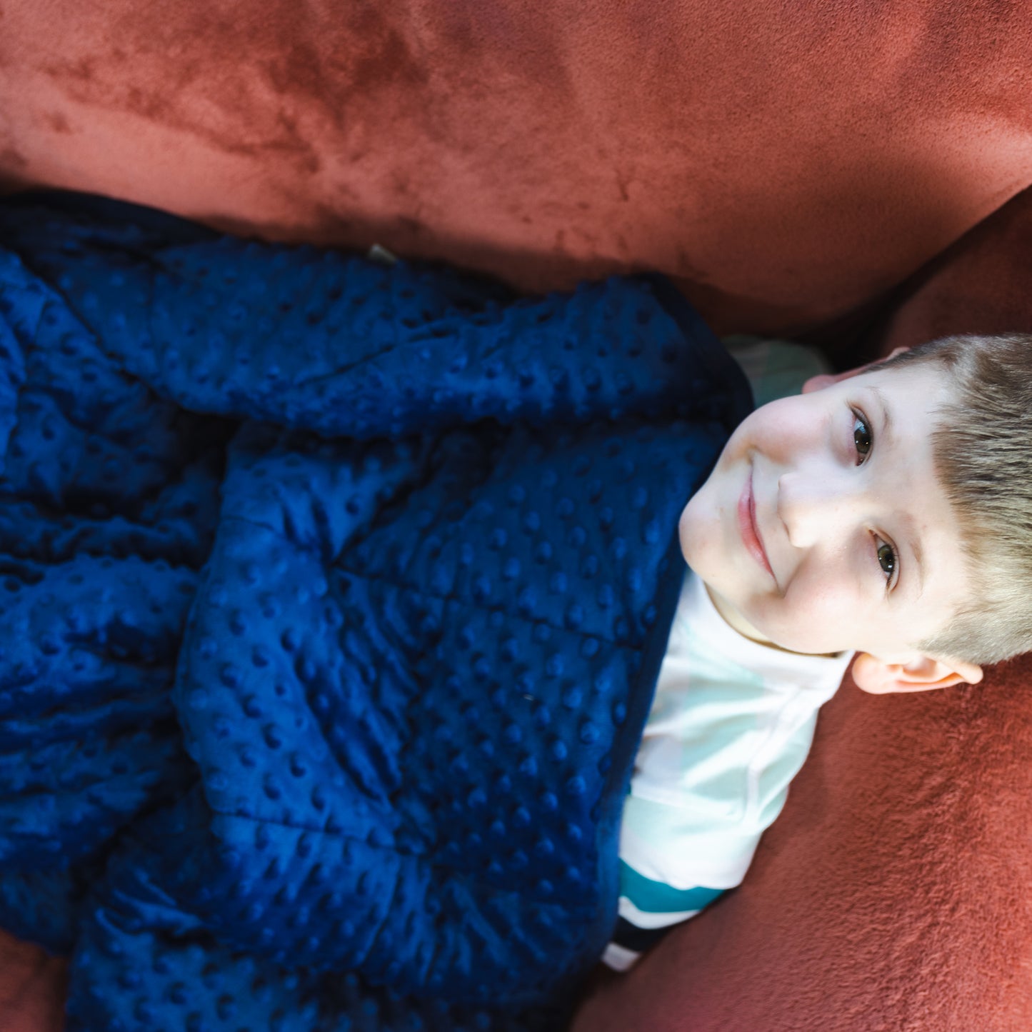 Bouncyband Kids' Sensory Weighted Blanket ‚Äì Soft Fleece, 7lb, 56" x 36"