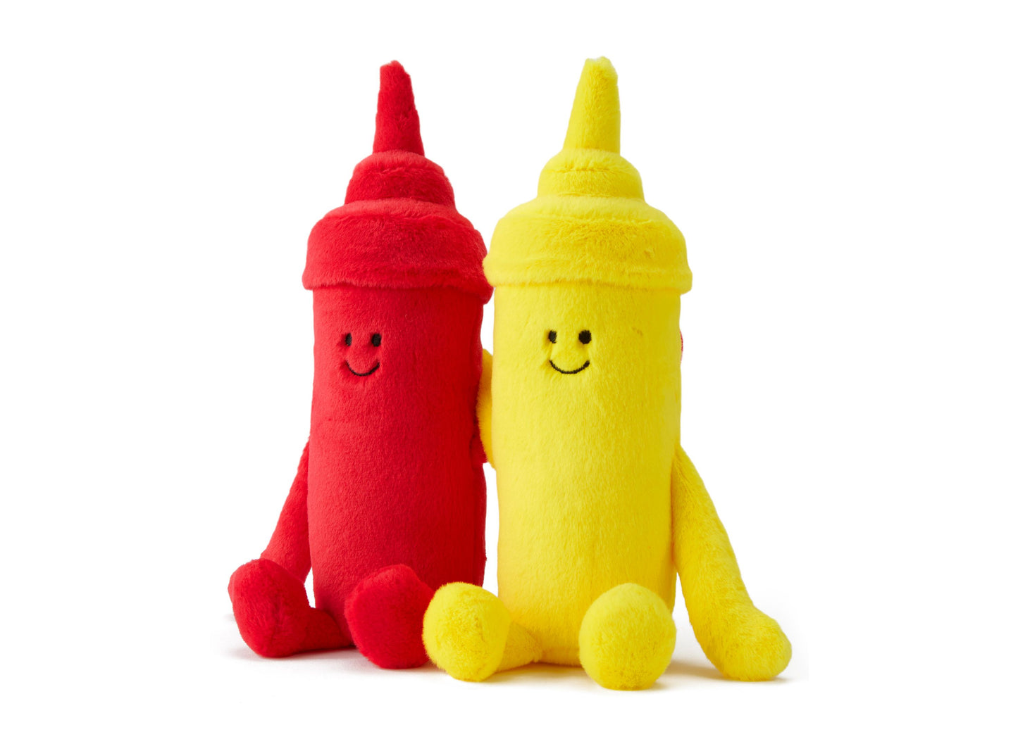 Geoffrey's Toy Box 10-Inch Plush Ketchup and Mustard Set - Cuddle Pals