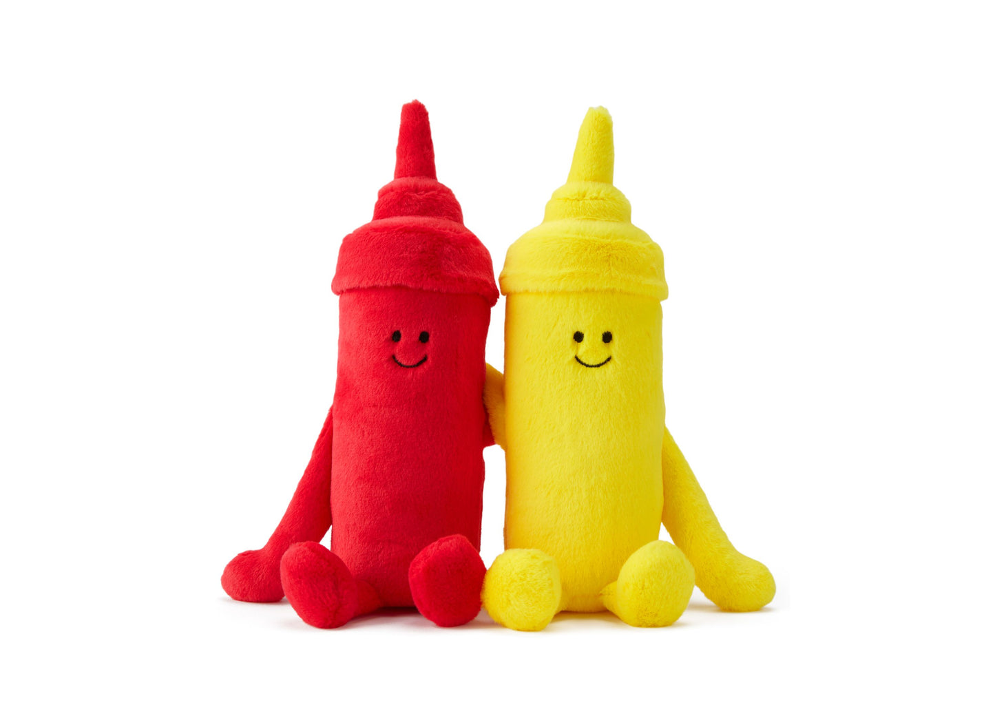 Geoffrey's Toy Box 10-Inch Plush Ketchup and Mustard Set - Cuddle Pals