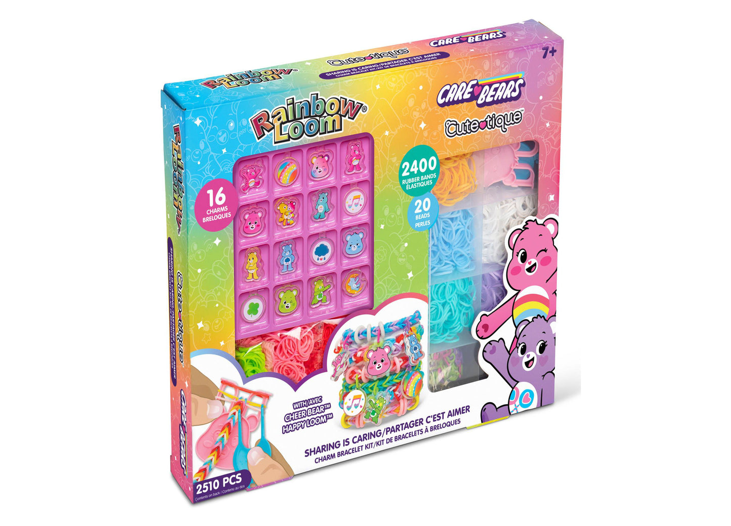 Rainbow Loom Care Bears Cutetique Sharing Is Caring Jewelry Kit - 16 Charms