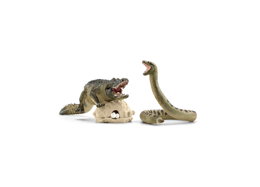 Schleich Wild Life: Danger in the Swamp 4-Piece Playset