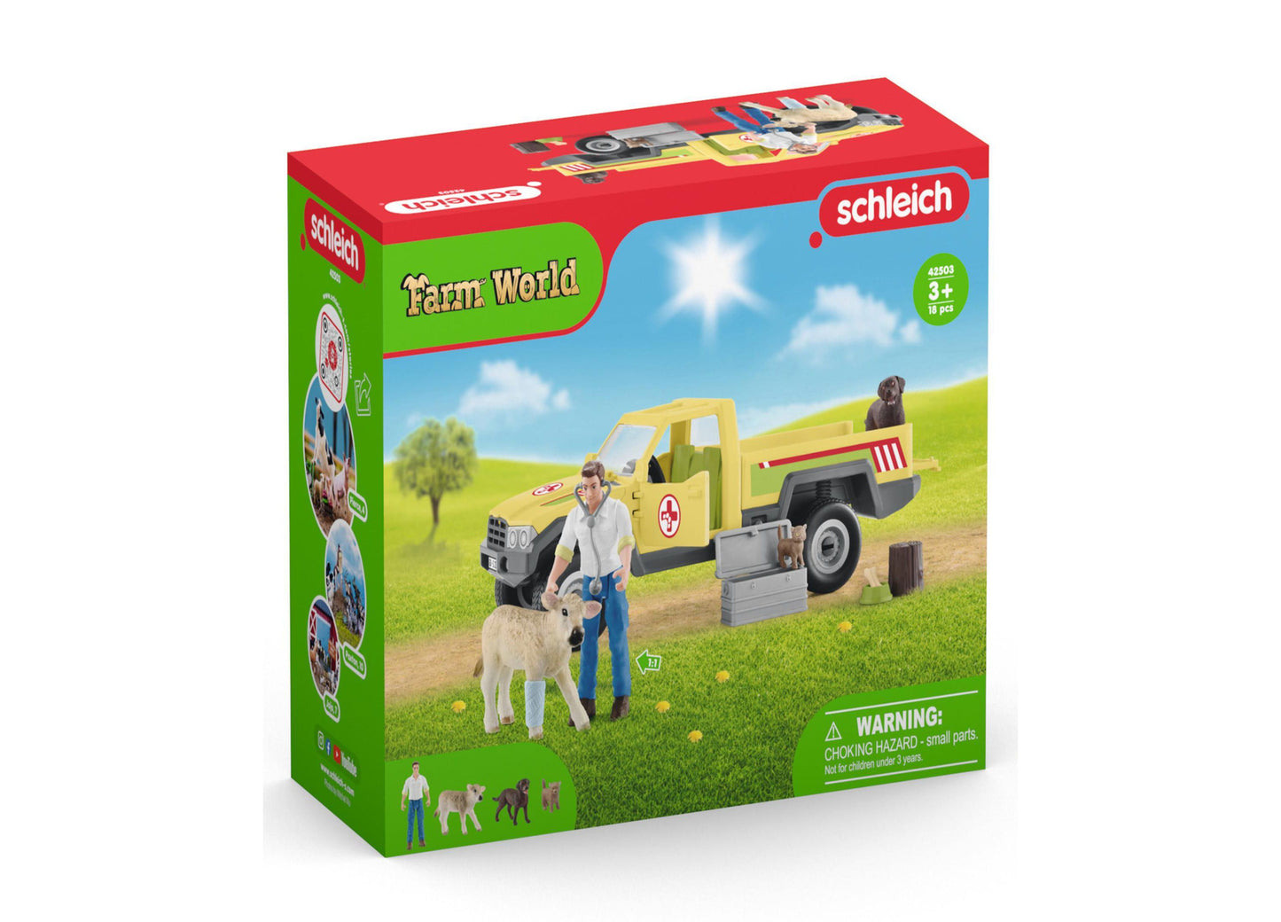 Schleich Farm World Veterinarian Visit to the Farm - 12 Piece Playset