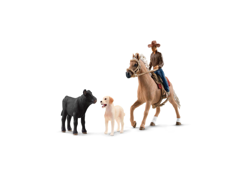 Schleich Farm World Western Riding Adventures Playset - 6 Pieces