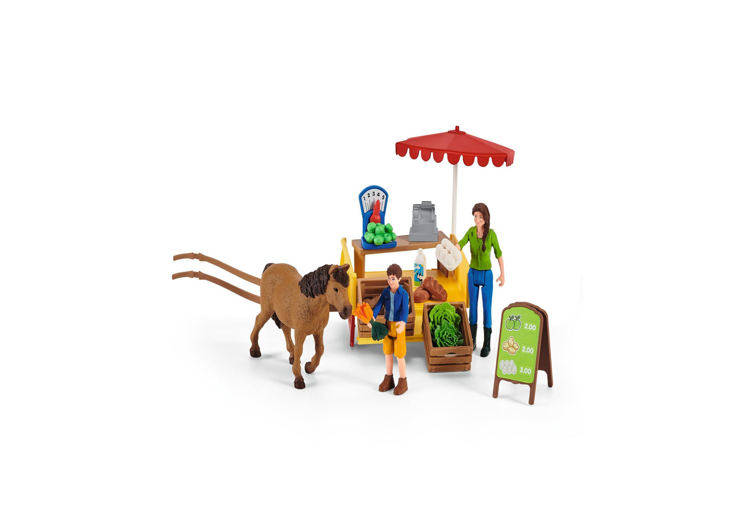 Schleich Farm World Sunny Day Mobile Farm Stand Playset