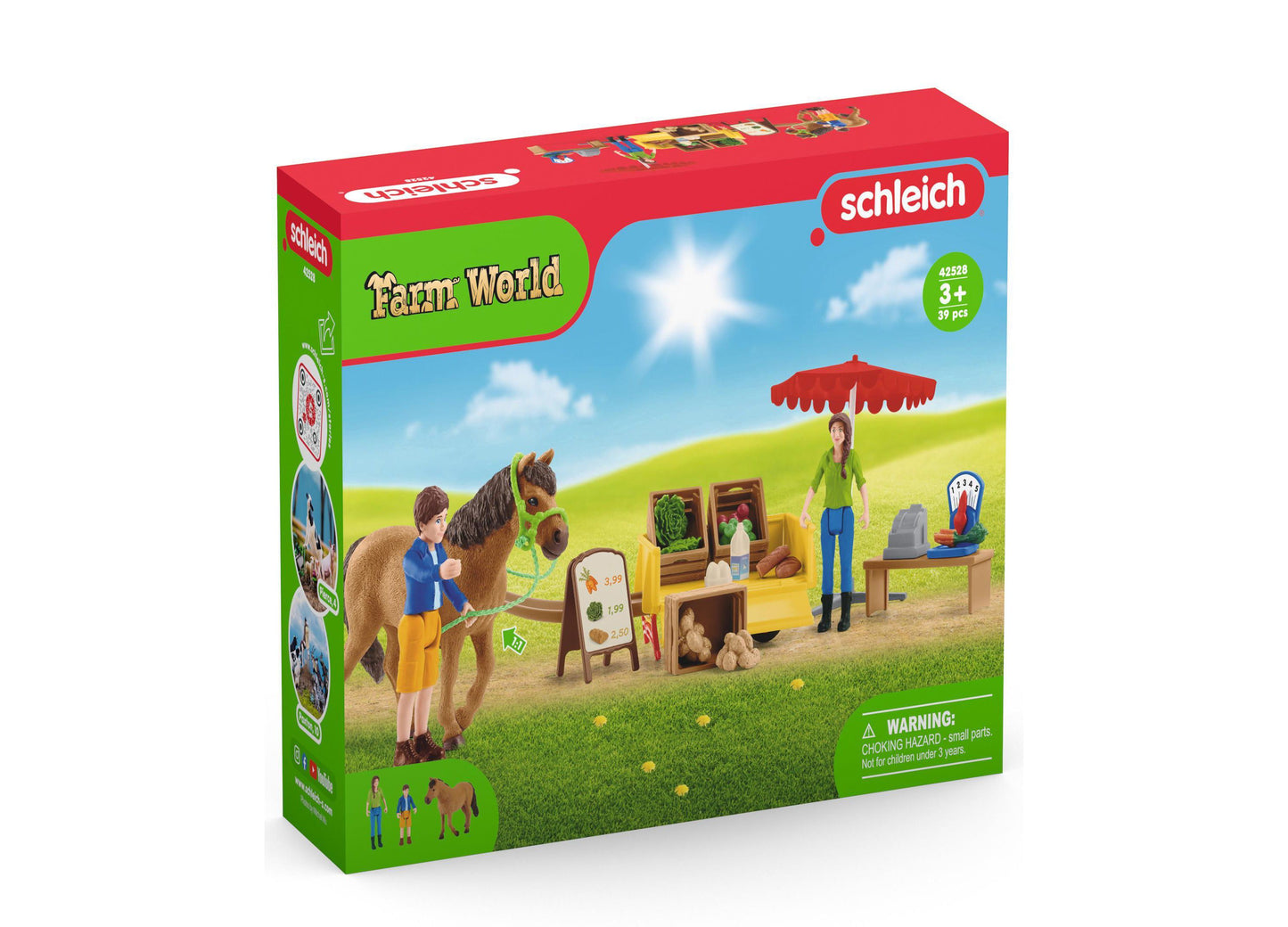 Schleich Farm World Sunny Day Mobile Farm Stand Playset