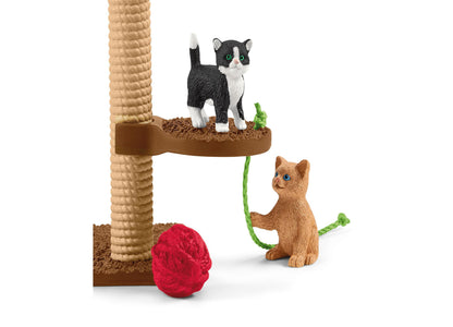 Schleich Farm World Playtime for Cute Cats Animal Figure Playset