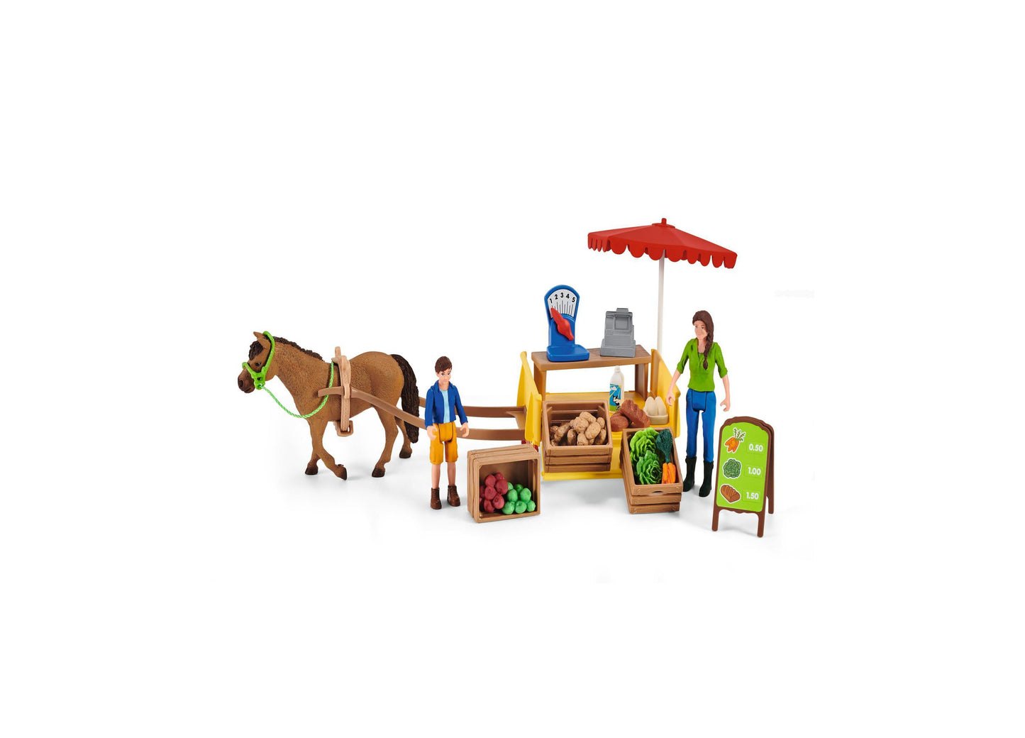 Schleich Farm World Sunny Day Mobile Farm Stand Playset